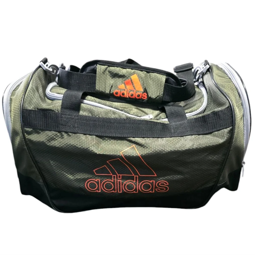Adidas Green and Black Men's Duffel Bag